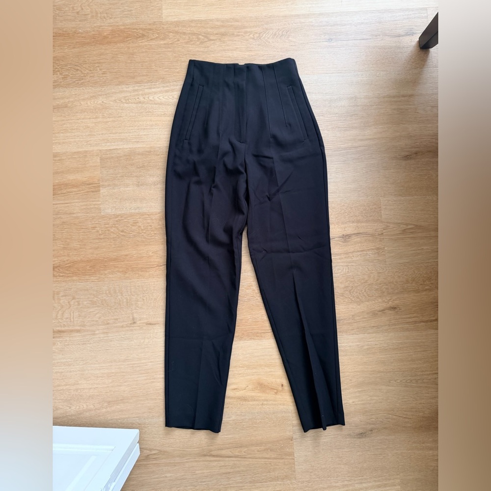 Zara Black High-Waisted Trousers